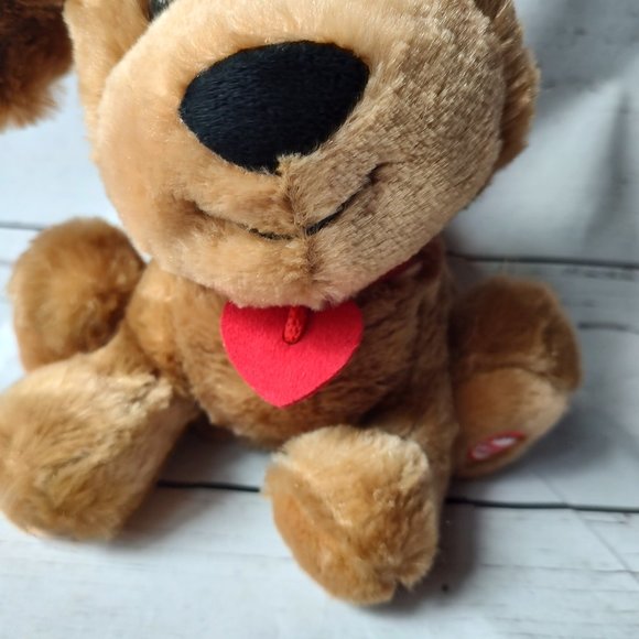 Hallmark Love Ya Plush Brown Puppy Sound Animated Ears Move 8" tested and works - Picture 3 of 9
